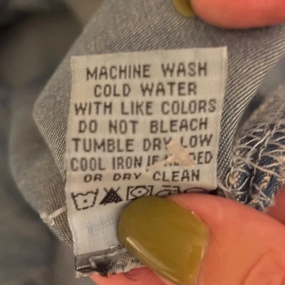 Velvet Heart | Chambray Button Down Balloon Sleeve Shirt | Small - Picture 9 of 9